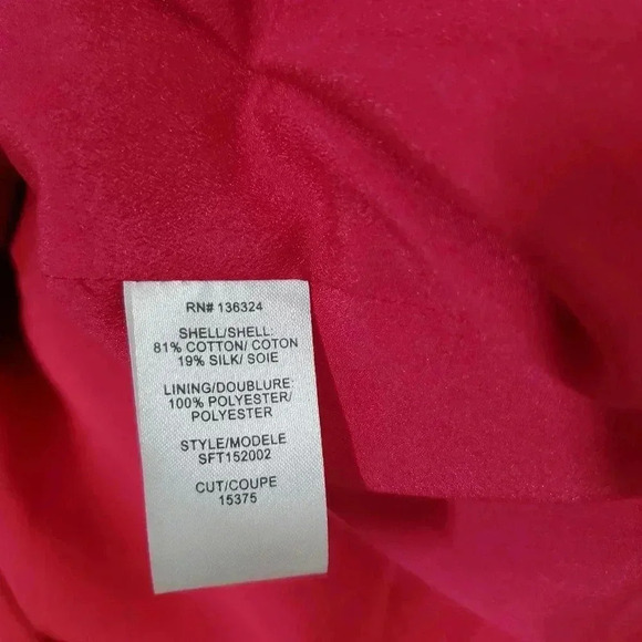 Halston Heritage Cerise Cutout Dress Size 6 - Picture 8 of 8